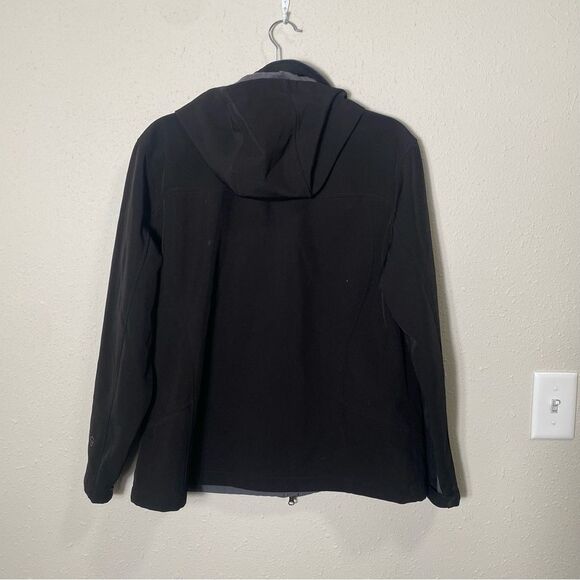 Free Country Soft Shell Fleece Lined Hooded Jacket In Black Women's Size XL - Picture 10 of 16
